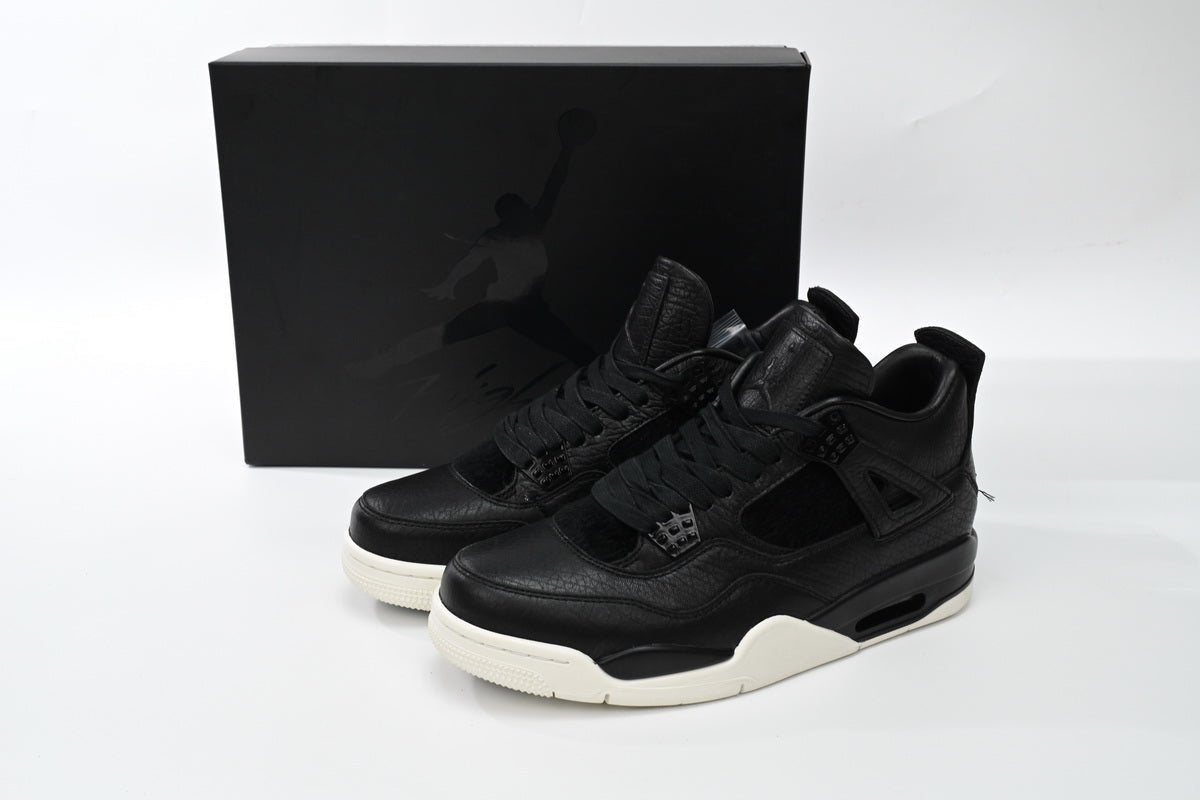 Air Jordan 4 Snake - Black Unisex Streetwear Limited Edition - **Air Jordan 4 Black Snake: Luxurious Craftsmanship with a Bold Edge** The Air Jordan 4