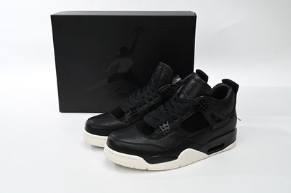 Air Jordan 4 Snake - Black Unisex Streetwear Limited Edition - **Air Jordan 4 Black Snake: Luxurious Craftsmanship with a Bold Edge** The Air Jordan 4