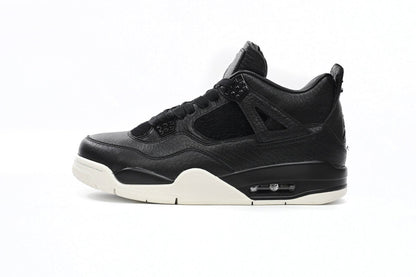Air Jordan 4 Snake - Black Unisex Streetwear Limited Edition - **Air Jordan 4 Black Snake: Luxurious Craftsmanship with a Bold Edge** The Air Jordan 4