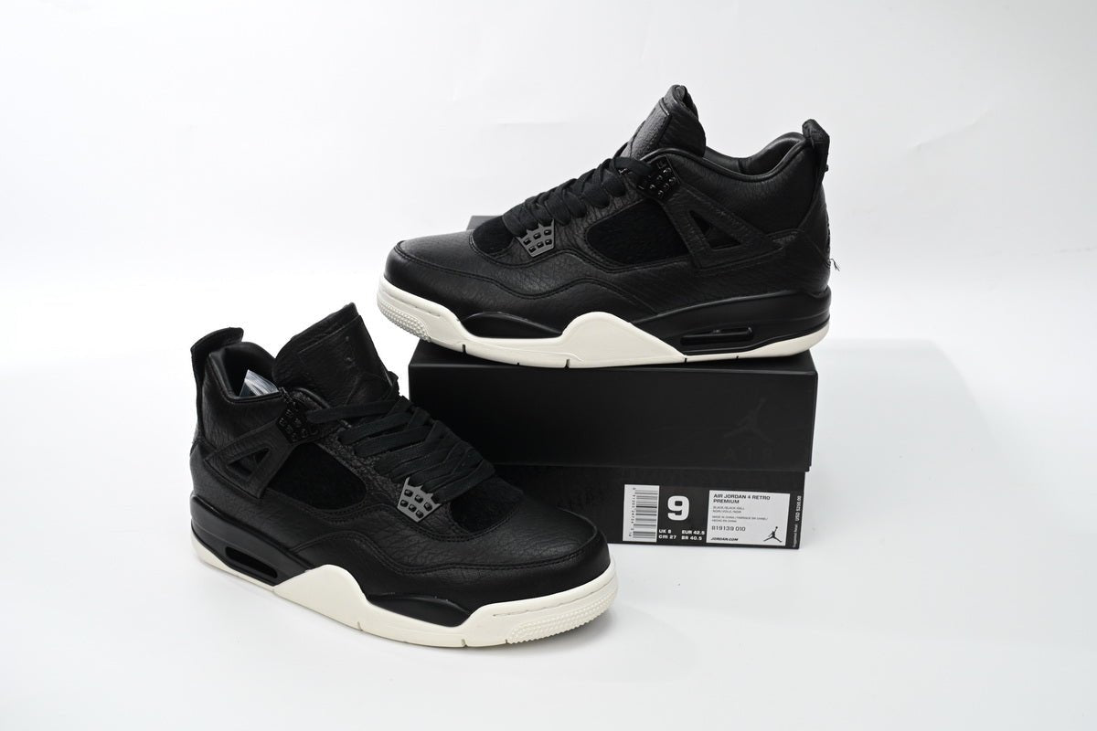 Air Jordan 4 Snake - Black Unisex Streetwear Limited Edition - **Air Jordan 4 Black Snake: Luxurious Craftsmanship with a Bold Edge** The Air Jordan 4