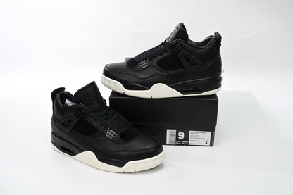 Air Jordan 4 Snake - Black Unisex Streetwear Limited Edition - **Air Jordan 4 Black Snake: Luxurious Craftsmanship with a Bold Edge** The Air Jordan 4