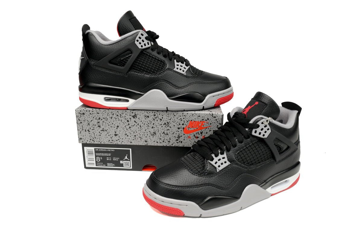 Air Jordan 4 'bred Reimagined' Unisex Streetwear Limited Edition - **Air Jordan 4 'Bred Reimagined'** The Air Jordan 4 'Bred Reimagined' is a fresh take
