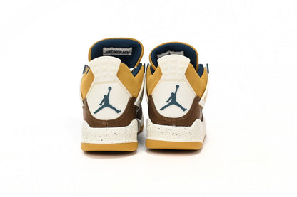 Air Jordan 4 Cacao Wow Brown - White Unisex Streetwear Limited Edition - **Air Jordan 4 Cacao Wow Brown White** The Air Jordan 4 Cacao Wow Brown White