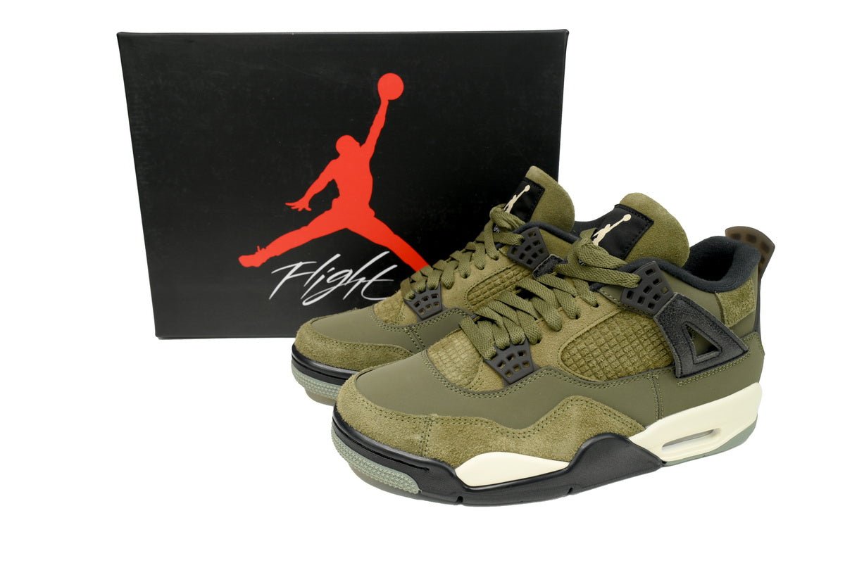 Air Jordan 4 Craft olive - Red Unisex Streetwear Limited Edition - **Air Jordan 4 Craft Olive ** The Air Jordan 4 Craft Olive is a sophisticated and