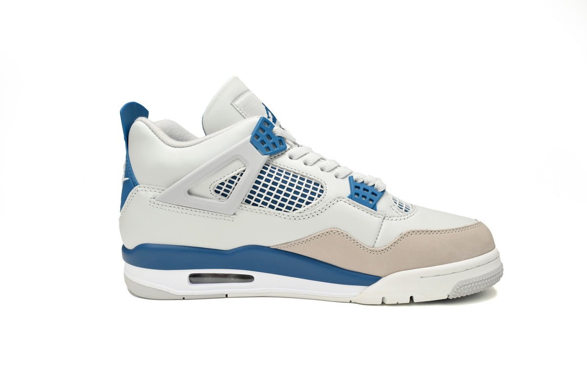 Air Jordan 4 'military Blue' Unisex Streetwear Limited Edition - The Air Jordan 4 'Military Blue' is a timeless classic that perfectly balances style and