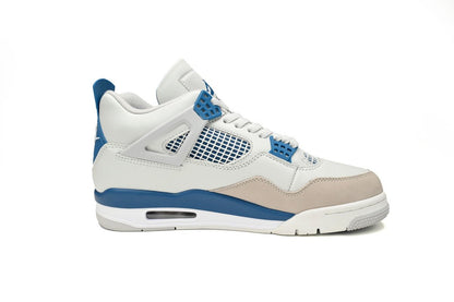 Air Jordan 4 'military Blue' Unisex Streetwear Limited Edition - The Air Jordan 4 'Military Blue' is a timeless classic that perfectly balances style and