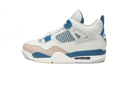 Air Jordan 4 'military Blue' Unisex Streetwear Limited Edition - The Air Jordan 4 'Military Blue' is a timeless classic that perfectly balances style and