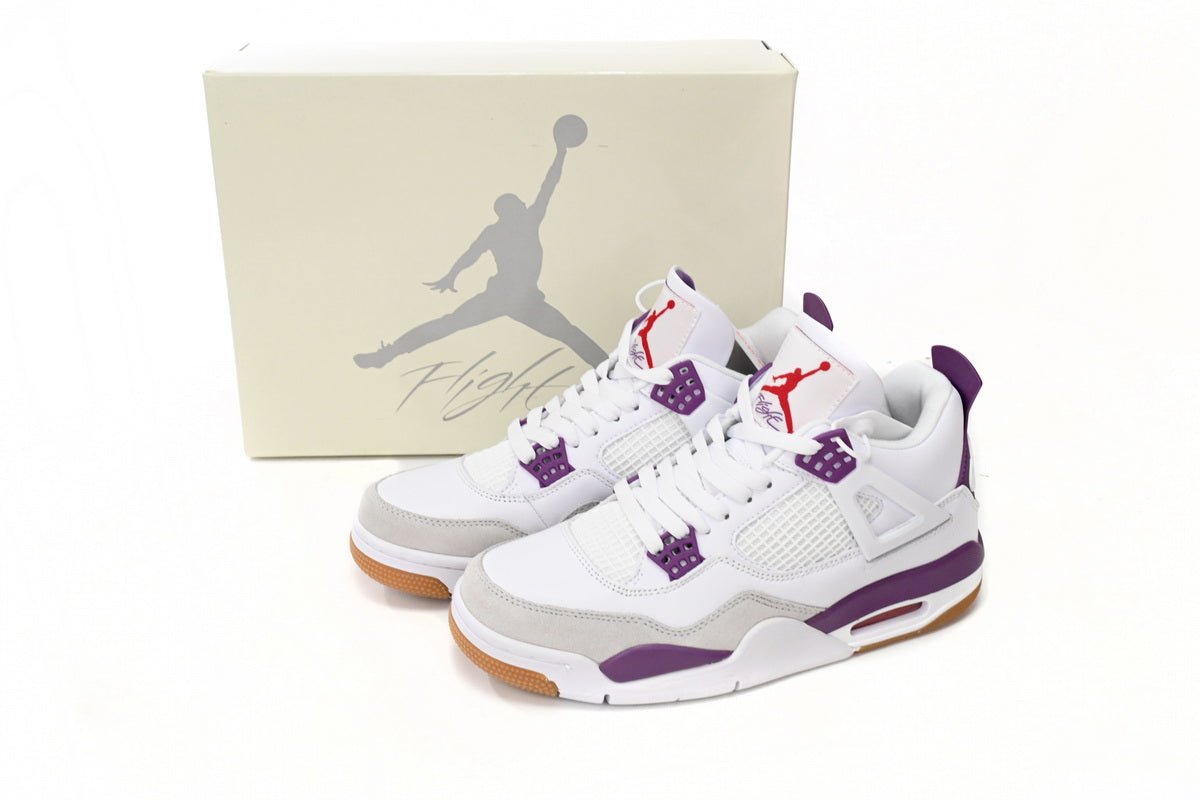 Air Jordan 4 Paicu - White Unisex Streetwear Limited Edition - **Air Jordan 4 PAICU** The Air Jordan 4 PAICU is a striking and unique rendition