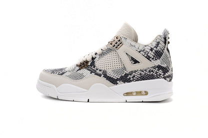 Air Jordan 4 Premium snakeskin - White Unisex Streetwear Limited Edition - **Air Jordan 4 Premium Snakeskin : A Fusion of Elegance and Sport** The Air Jordan 4