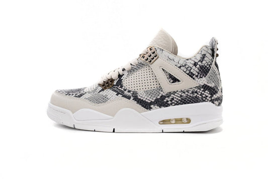 Air Jordan 4 Premium snakeskin - White Unisex Streetwear Limited Edition - **Air Jordan 4 Premium Snakeskin : A Fusion of Elegance and Sport** The Air Jordan 4
