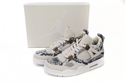 Air Jordan 4 Premium snakeskin - White Unisex Streetwear Limited Edition - **Air Jordan 4 Premium Snakeskin : A Fusion of Elegance and Sport** The Air Jordan 4
