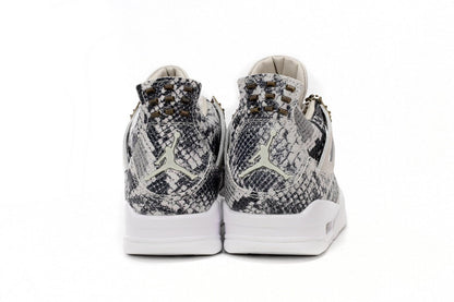 Air Jordan 4 Premium snakeskin - White Unisex Streetwear Limited Edition - **Air Jordan 4 Premium Snakeskin : A Fusion of Elegance and Sport** The Air Jordan 4