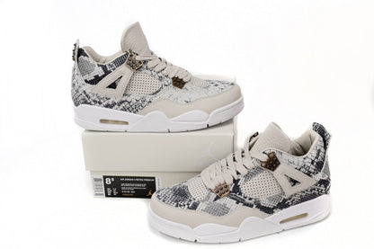 Air Jordan 4 Premium snakeskin - White Unisex Streetwear Limited Edition - **Air Jordan 4 Premium Snakeskin : A Fusion of Elegance and Sport** The Air Jordan 4