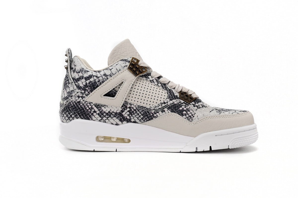 Air Jordan 4 Premium snakeskin - White Unisex Streetwear Limited Edition - **Air Jordan 4 Premium Snakeskin : A Fusion of Elegance and Sport** The Air Jordan 4