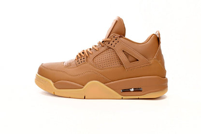 Air Jordan 4 Premium wheat Unisex Streetwear Limited Edition - Introducing the Air Jordan 4 Premium Wheat, a luxurious and stylish iteration of the classic