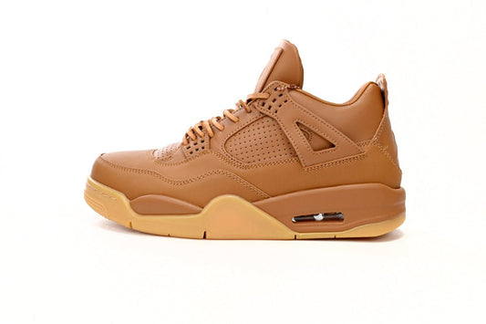 Air Jordan 4 Premium wheat Unisex Streetwear Limited Edition - Introducing the Air Jordan 4 Premium Wheat, a luxurious and stylish iteration of the classic