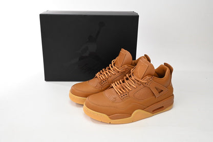 Air Jordan 4 Premium wheat Unisex Streetwear Limited Edition - Introducing the Air Jordan 4 Premium Wheat, a luxurious and stylish iteration of the classic