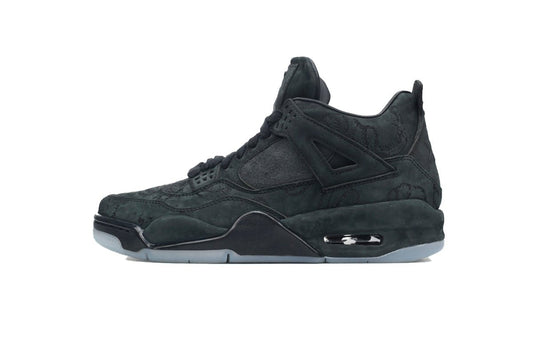 Air Jordan 4 Retro - Black Unisex Streetwear Limited Edition - The Air Jordan 4 Retro Black is an iconic sneaker that combines classic design with