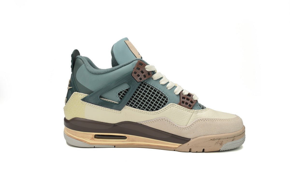 Air Jordan 4 Retro Grey Brown - Blue Unisex Streetwear Limited Edition - **Air Jordan 4 Retro Blue Grey Brown** The Air Jordan 4 Retro Blue Grey Brown