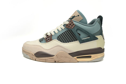 Air Jordan 4 Retro Grey Brown - Blue Unisex Streetwear Limited Edition - **Air Jordan 4 Retro Blue Grey Brown** The Air Jordan 4 Retro Blue Grey Brown
