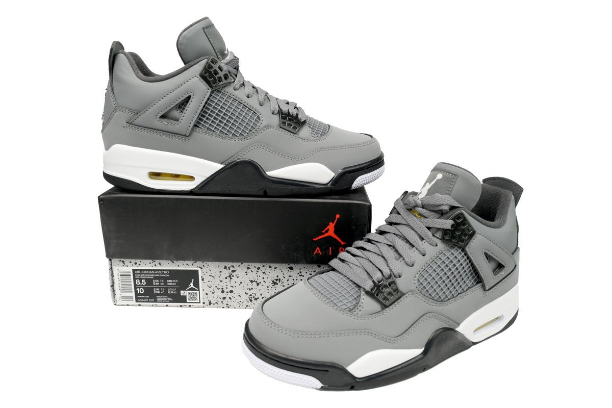 Air Jordan 4 Retro Cool - Grey Unisex Streetwear Limited Edition - **Air Jordan 4 Retro Cool Grey** The Air Jordan 4 Retro Cool Grey is a