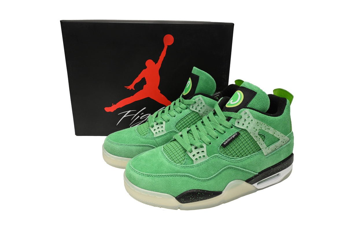 Air Jordan 4 Retro Emerald Green - Black Unisex Streetwear Limited Edition - **Air Jordan 4 Retro Emerald Green Black** The Air Jordan 4 Retro Emerald Green Black