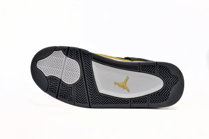 Air Jordan 4 Retro Lightning - Black Unisex Streetwear Limited Edition - **Air Jordan 4 Retro Lightning: Iconic Design with Vibrant Flair** The Air Jordan 4 Retro