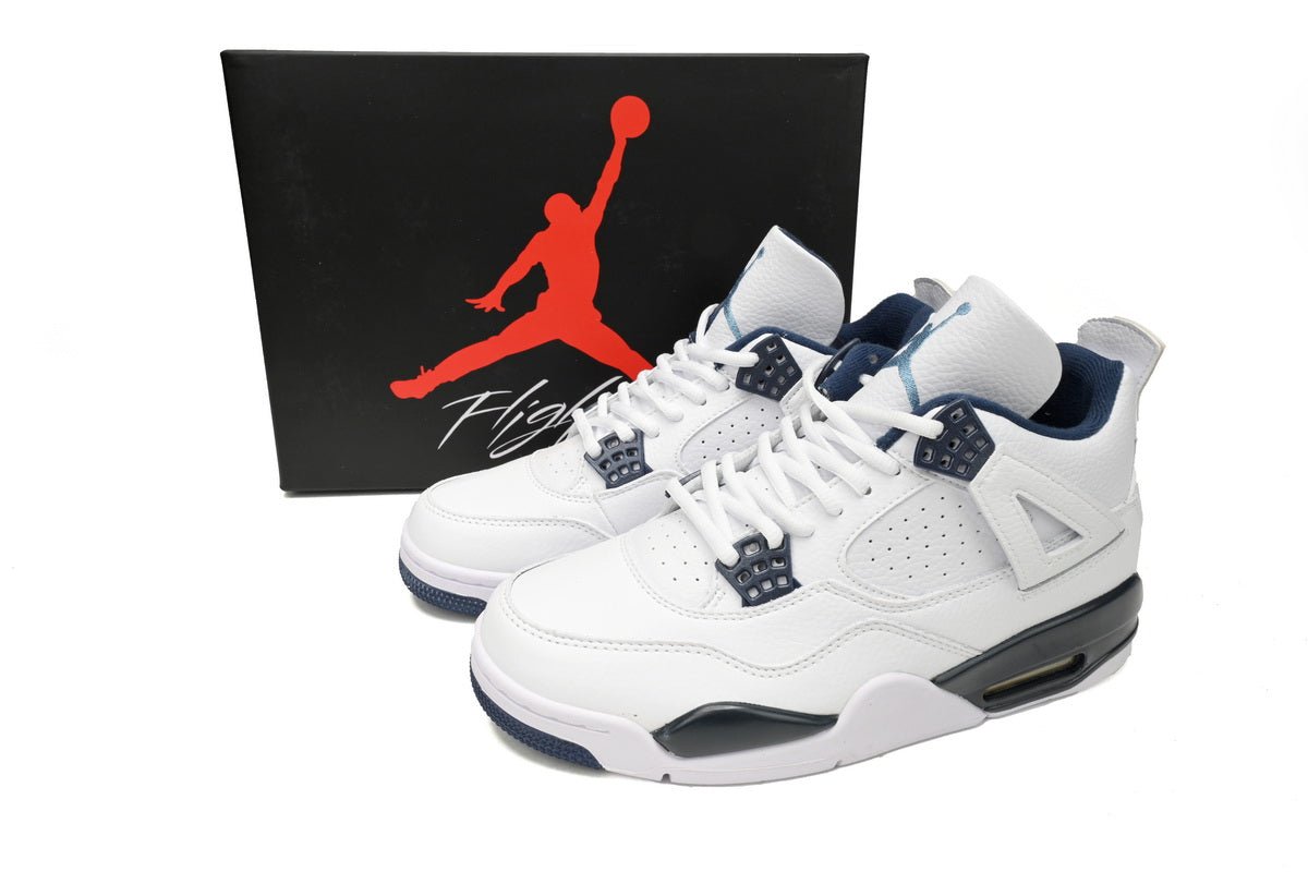 Air Jordan 4 Retro Ls Legend Sneakers - Blue Unisex Streetwear Limited Edition - Step into iconic style with the Air Jordan 4 Retro LS Legend Blue, a timeless