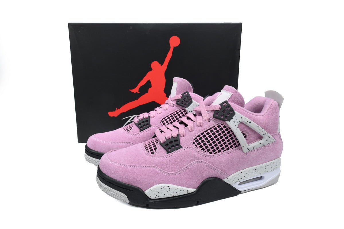 Air Jordan 4 Retro 'orchid' Unisex Streetwear Limited Edition - The Air Jordan 4 Retro 'Orchid' is a captivating blend of style and elegance, perfect