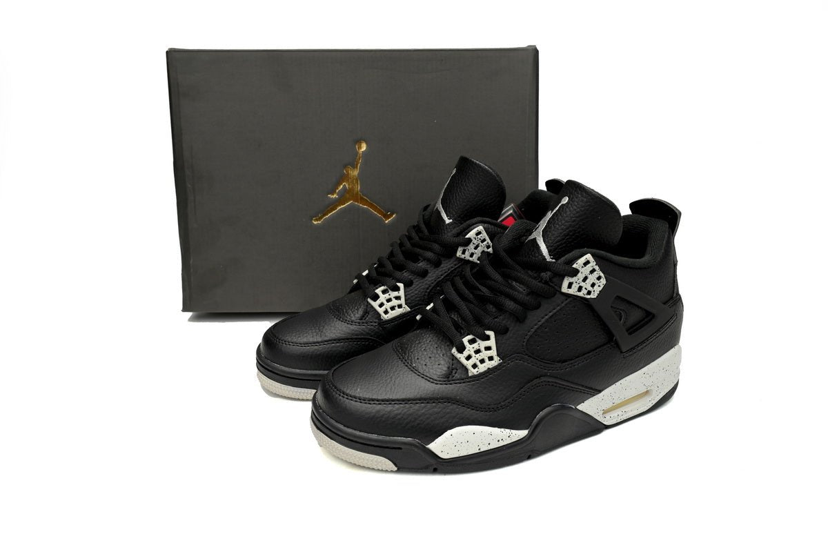 Air Jordan 4 Retro Oreo - Black Unisex Streetwear Limited Edition - **Air Jordan 4 Retro Oreo** The Air Jordan 4 Retro Oreo is a timeless rendition