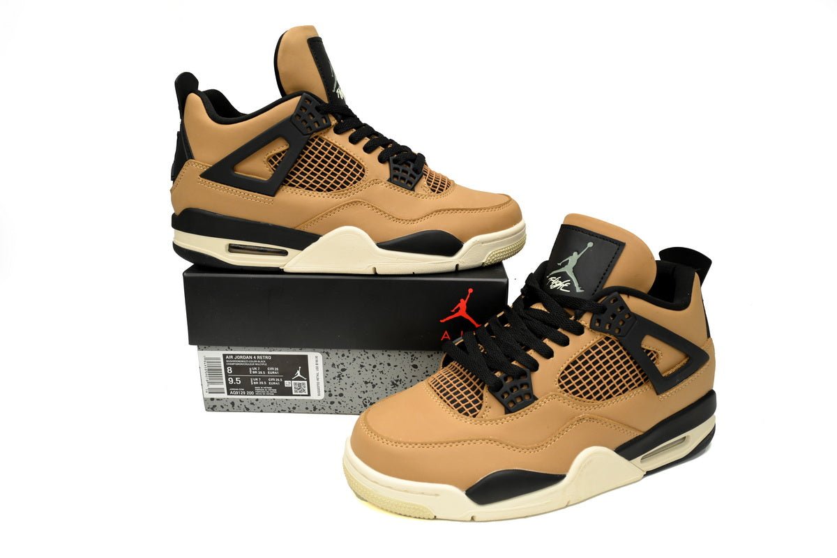 Air Jordan 4 Retro Pearl Milk Tea - White Unisex Streetwear Limited Edition - **Air Jordan 4 Retro Pearl Milk Tea** The Air Jordan 4 Retro Pearl Milk