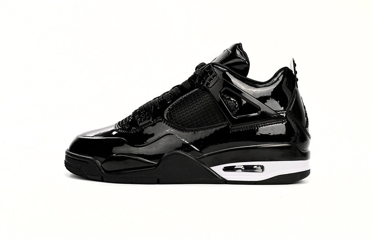 Air Jordan 4 Retro Powder Patent Leather Sneakers - Red Unisex Streetwear Limited Edition - Introducing the Air Jordan 4 Retro Powder Patent Leather, a luxurious and vibrant take on
