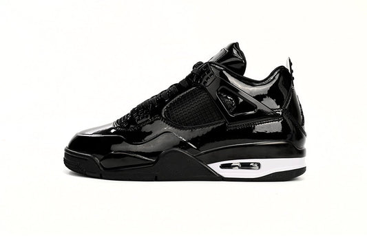 Air Jordan 4 Retro Powder Patent Leather Sneakers - Red Unisex Streetwear Limited Edition - Introducing the Air Jordan 4 Retro Powder Patent Leather, a luxurious and vibrant take on