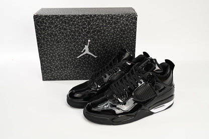 Air Jordan 4 Retro Powder Patent Leather Sneakers - Red Unisex Streetwear Limited Edition - Introducing the Air Jordan 4 Retro Powder Patent Leather, a luxurious and vibrant take on