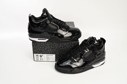 Air Jordan 4 Retro Powder Patent Leather Sneakers - Red Unisex Streetwear Limited Edition - Introducing the Air Jordan 4 Retro Powder Patent Leather, a luxurious and vibrant take on