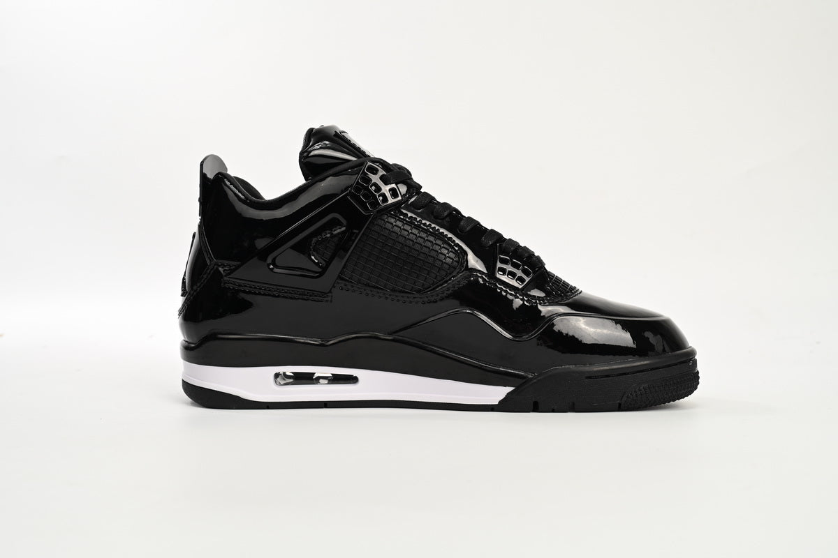 Air Jordan 4 Retro Powder Patent Leather Sneakers - Red Unisex Streetwear Limited Edition - Introducing the Air Jordan 4 Retro Powder Patent Leather, a luxurious and vibrant take on