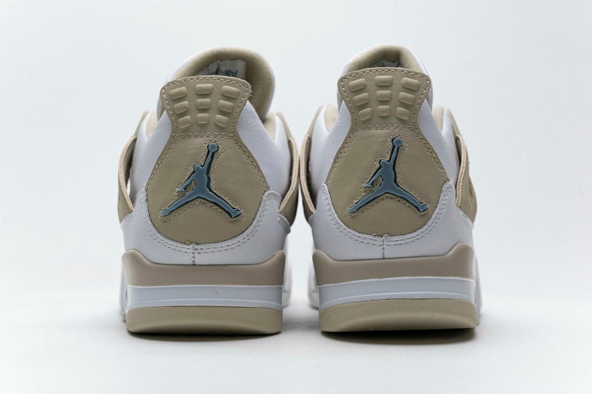 Air Jordan 4 Retro Sand Linen Sneakers - Black Unisex Streetwear Limited Edition - Introducing the Air Jordan 4 Retro Sand Linen, a fusion of classic design and modern