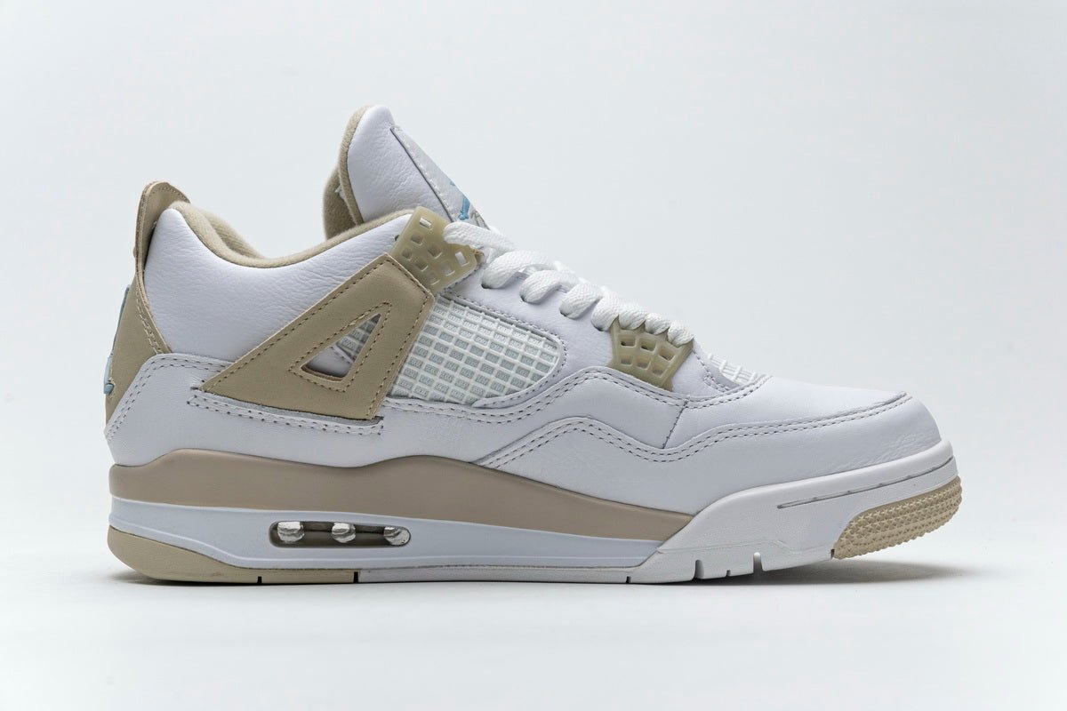 Air Jordan 4 Retro Sand Linen Sneakers - Black Unisex Streetwear Limited Edition - Introducing the Air Jordan 4 Retro Sand Linen, a fusion of classic design and modern
