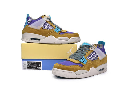 Air Jordan 4 Retro Sp Desert Moss Sneakers - Black Unisex Streetwear Limited Edition - Elevate your sneaker collection with the Air Jordan 4 Retro SP Desert Moss, a blend