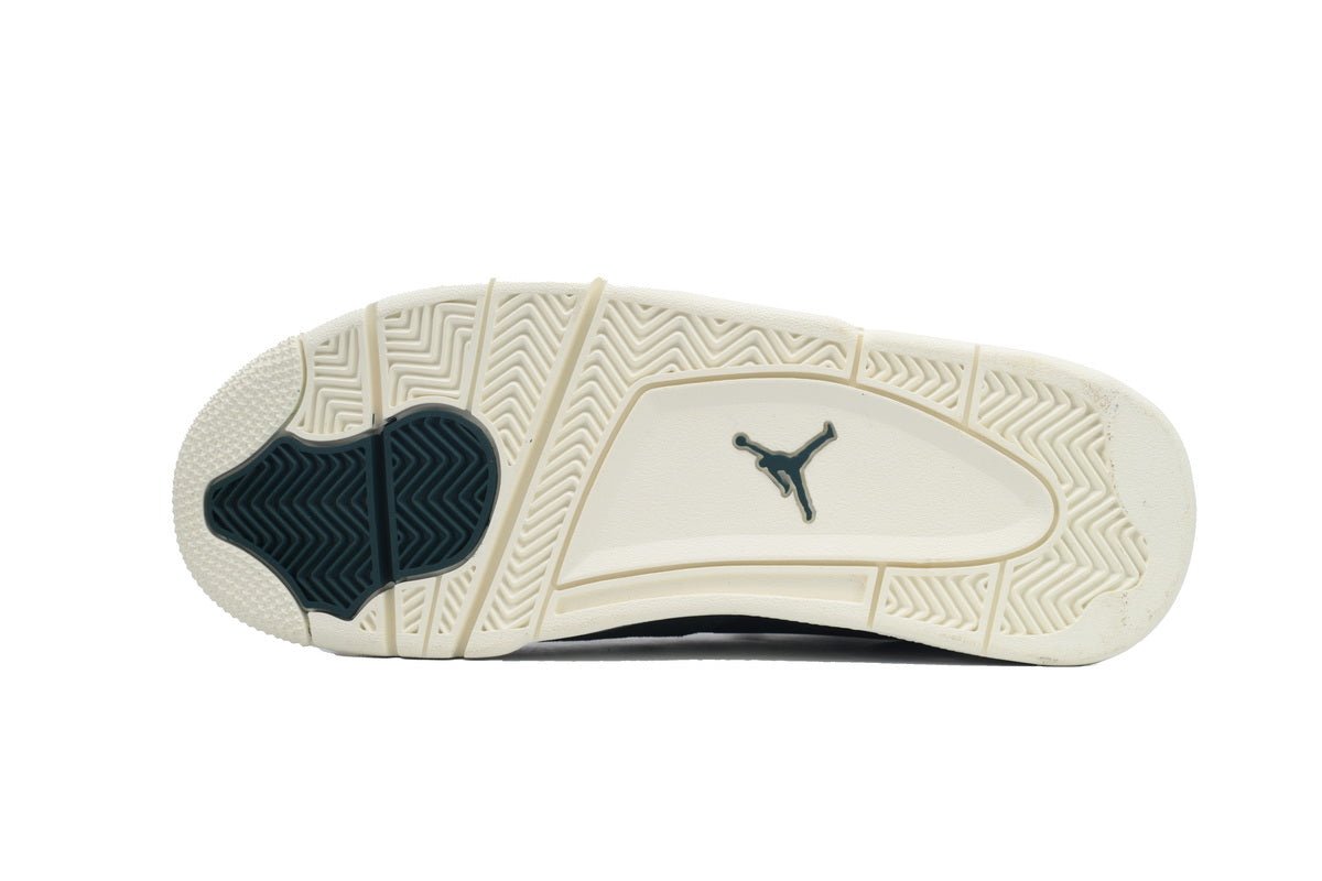 Air Jordan 4 Rm 'o - Idized Green' Unisex Streetwear Limited Edition - The Air Jordan 4 RM 'Oxidized Green' is a stunning addition to the iconic Air