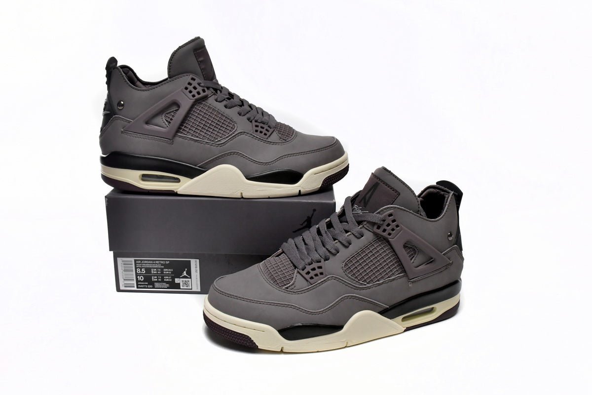 Air Jordan 4 Violet Ore Sneakers - Black Unisex Streetwear Limited Edition - Discover the essence of refined elegance with the Air Jordan 4 Violet Ore, a blend