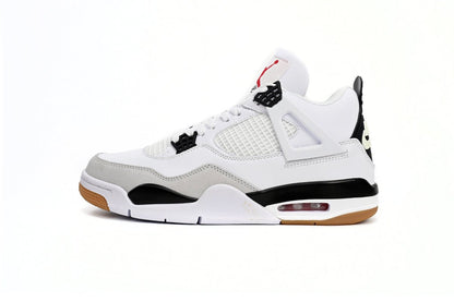 Air Jordan 4 White T-Shirt - Black Unisex Streetwear Limited Edition - Experience timeless style and unmatched performance with the Air Jordan 4 White Black, a sneaker