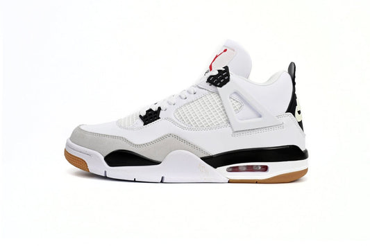Air Jordan 4 White T-Shirt - Black Unisex Streetwear Limited Edition - Experience timeless style and unmatched performance with the Air Jordan 4 White Black, a sneaker