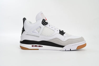 Air Jordan 4 White T-Shirt - Black Unisex Streetwear Limited Edition - Experience timeless style and unmatched performance with the Air Jordan 4 White Black, a sneaker