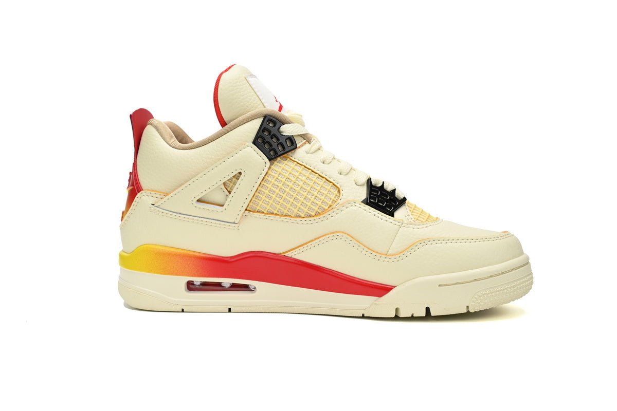 Air Jordan 4 Blue Red - White Unisex Streetwear Limited Edition - The Air Jordan 4 White Blue Red is a vibrant and stylish addition to the