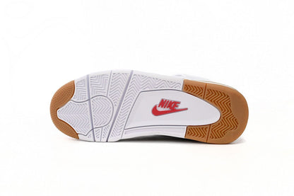 Air Jordan 4 Brown - White Unisex Streetwear Limited Edition - **Air Jordan 4 White Brown** The Air Jordan 4 White Brown is a sophisticated and