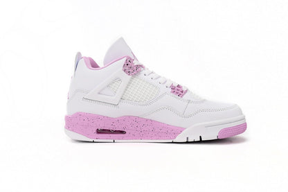 Air Jordan 4 Pink - White Unisex Streetwear Limited Edition - **Air Jordan 4 White Pink** The Air Jordan 4 White Pink is a stylish and