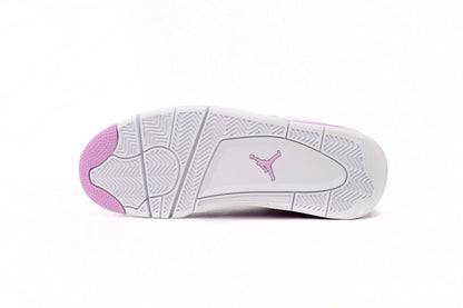 Air Jordan 4 Pink - White Unisex Streetwear Limited Edition - **Air Jordan 4 White Pink** The Air Jordan 4 White Pink is a stylish and