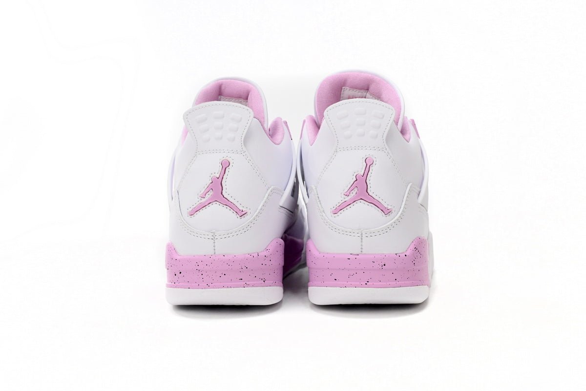 Air Jordan 4 Pink - White Unisex Streetwear Limited Edition - **Air Jordan 4 White Pink** The Air Jordan 4 White Pink is a stylish and