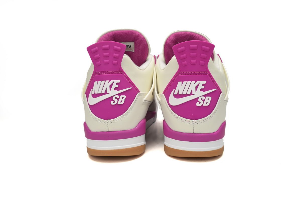 Air Jordan 4 Purple Grey - White Unisex Streetwear Limited Edition - **Air Jordan 4 White Purple Grey** The Air Jordan 4 White Purple Grey is a